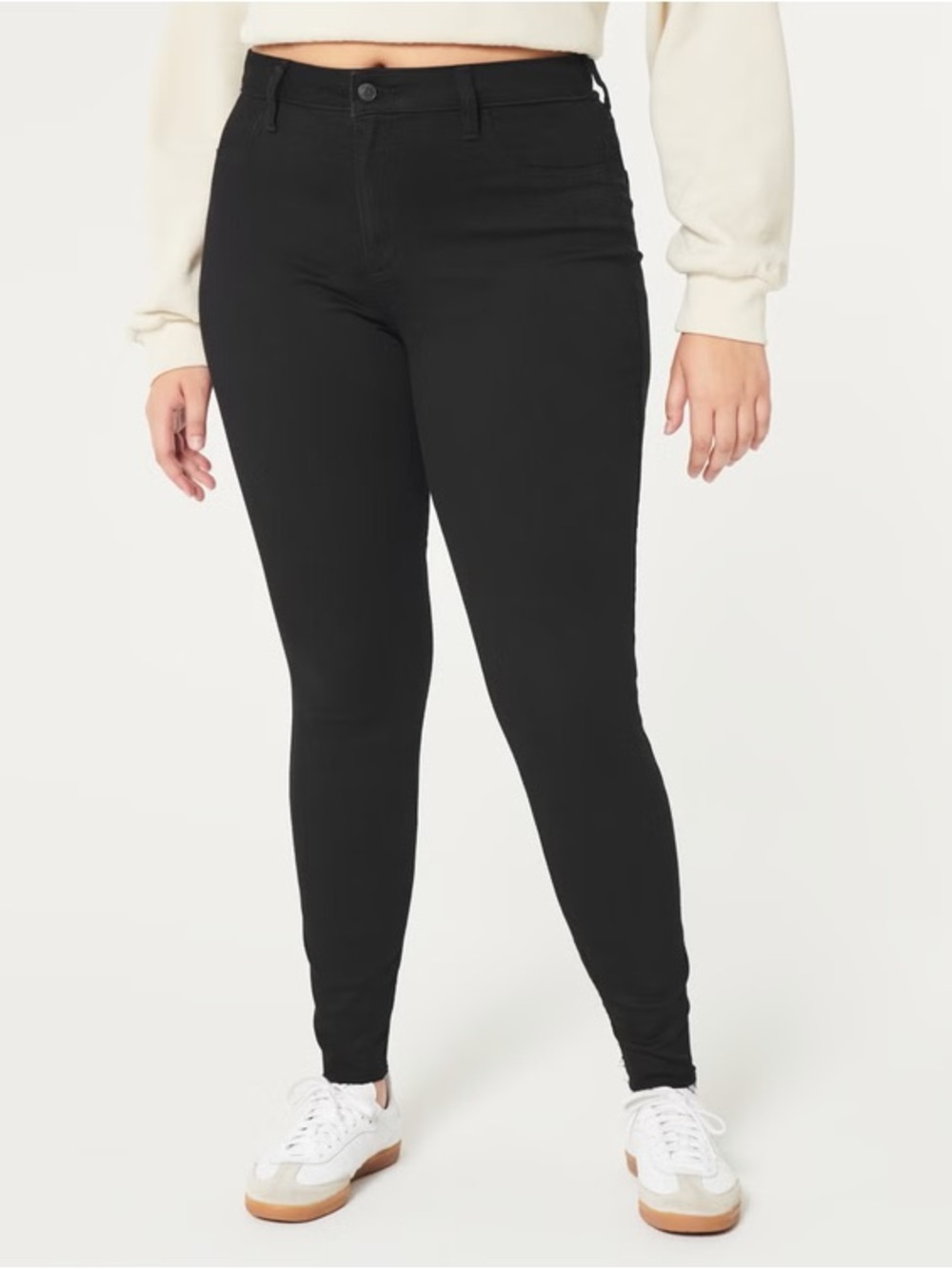 Hollister curvy high rise Jean leggings black 10R